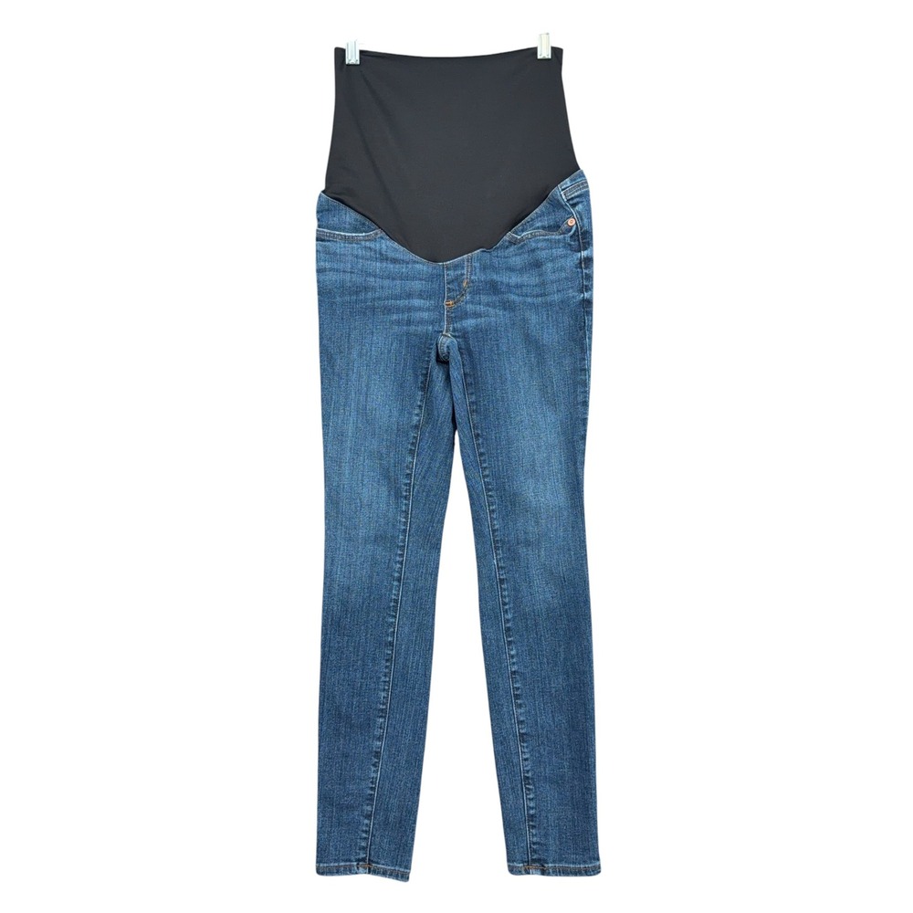 LOFT Maternity Skinny Jeans Women‎ 0P Cotton Blue Denim Full Panel